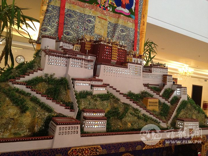酒店布达拉宫的模型