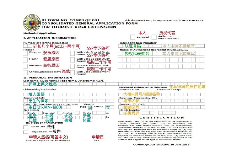 签证数据填写模板